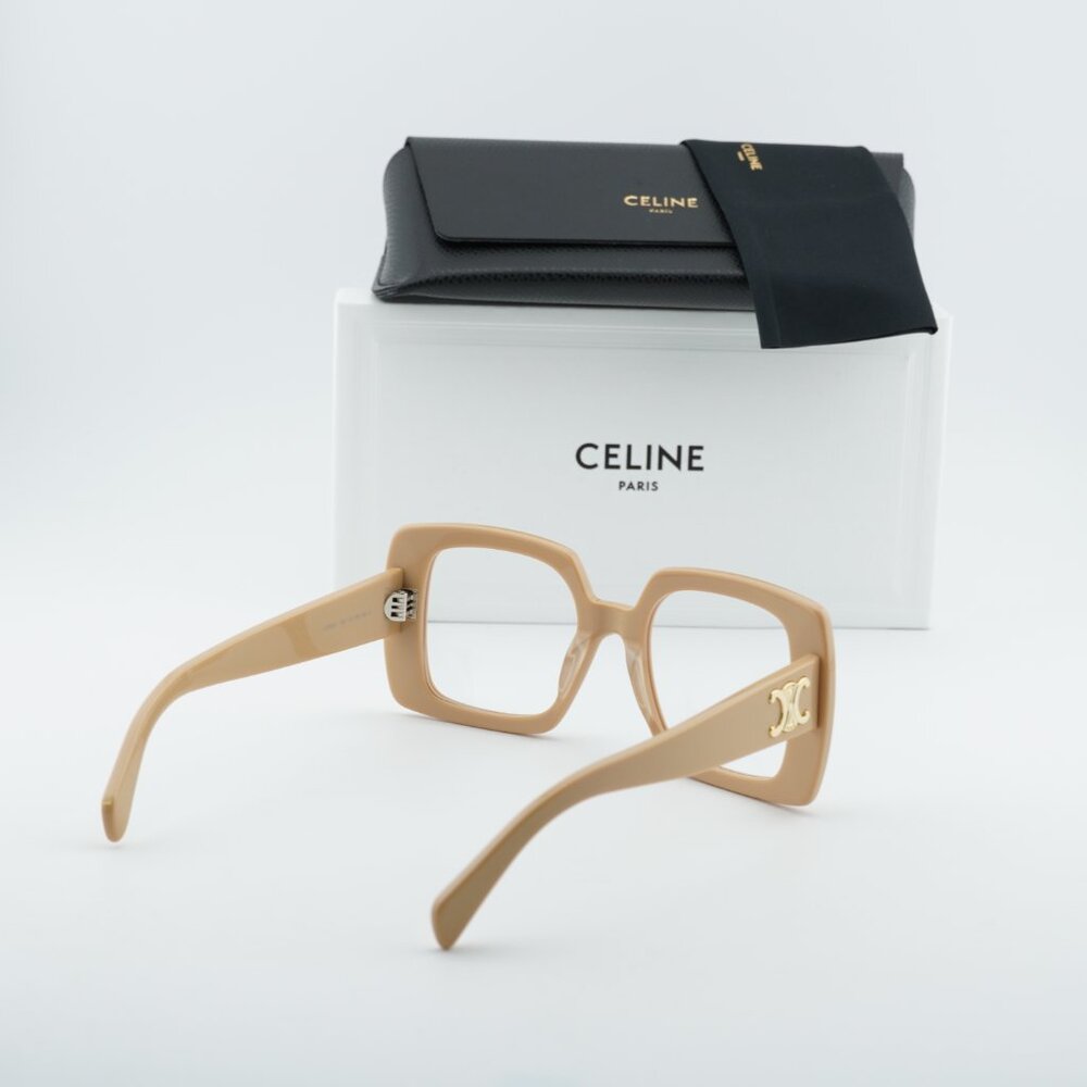 Celine CL50121I 057 Square Eyeglasses – Shiny Nude 51mm - Picture 2 of 10